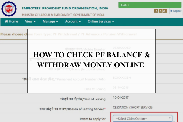 pf balance pf balance check