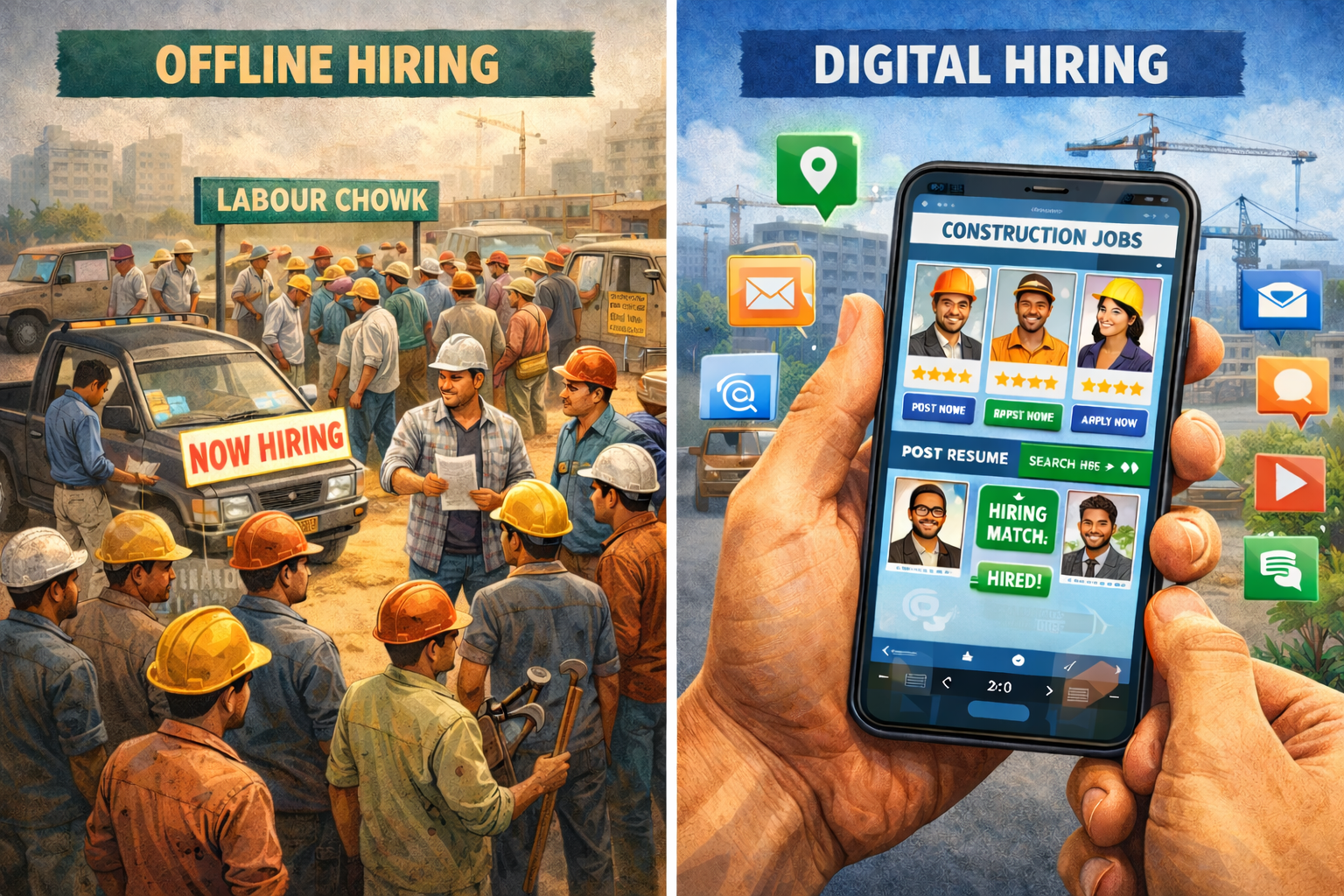 Digital Hiring vs Offline Hiring