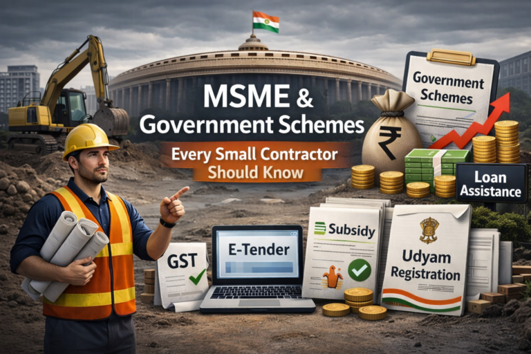 MSME & Government Schemes Every Small Contractor Should Know