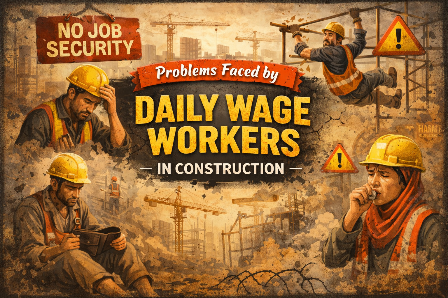 Problems Faced by Daily Wage Workers in Construction