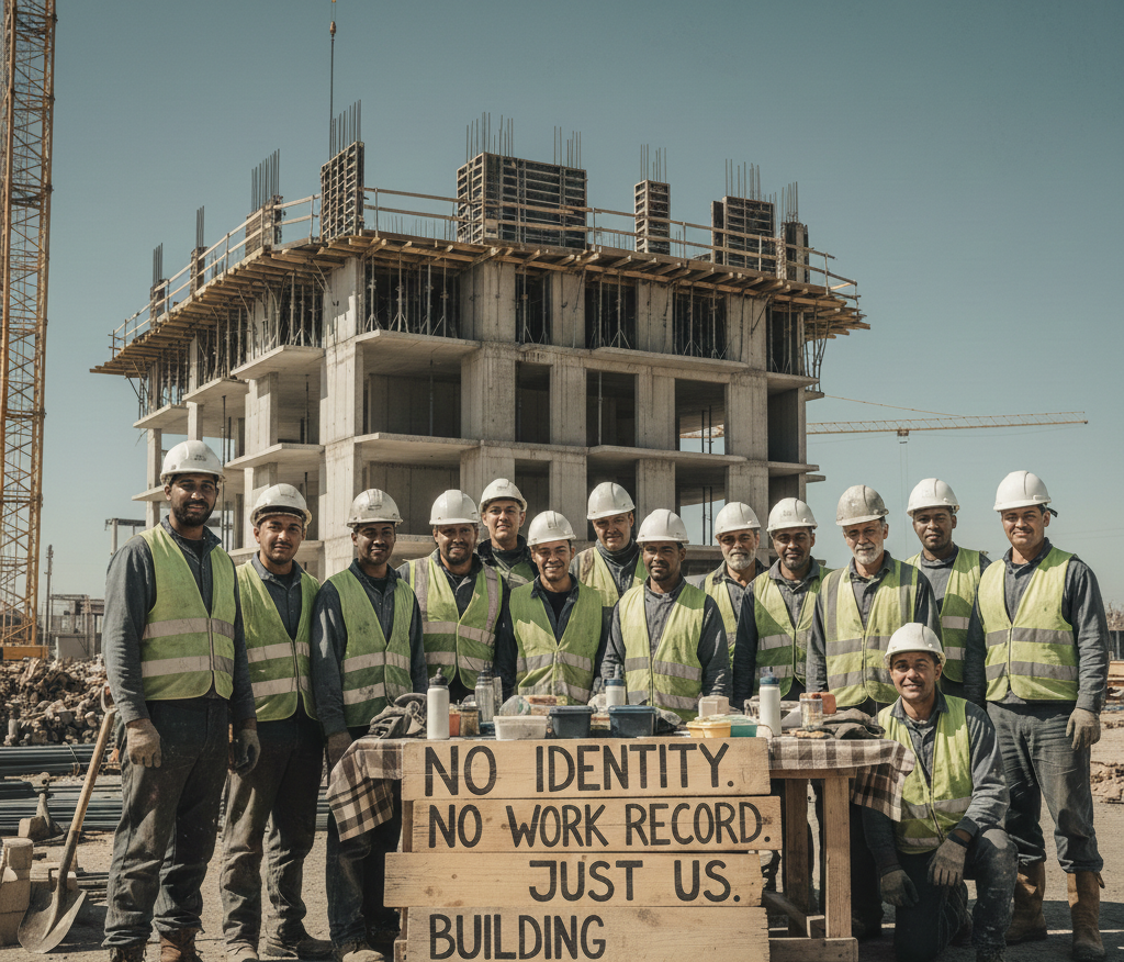 No Identity or Work Record for Constrution Workers