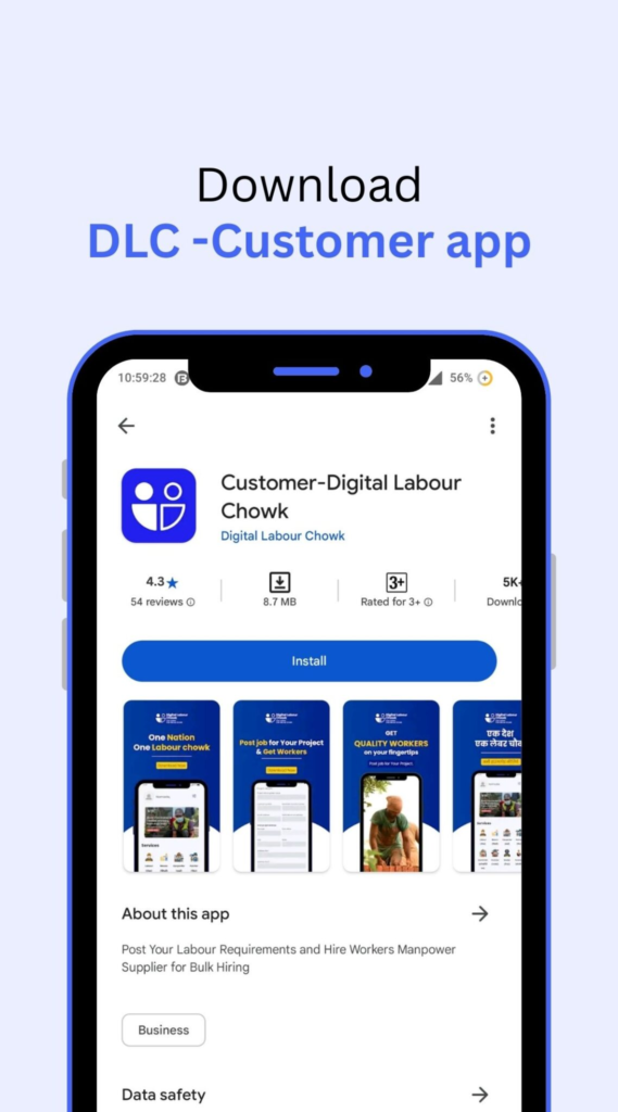 Digital Labour Chowk Customer App Download