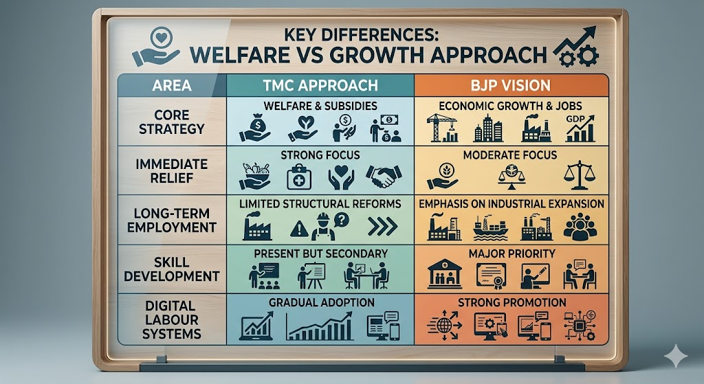 Key Differences: Welfare vs Growth Approach