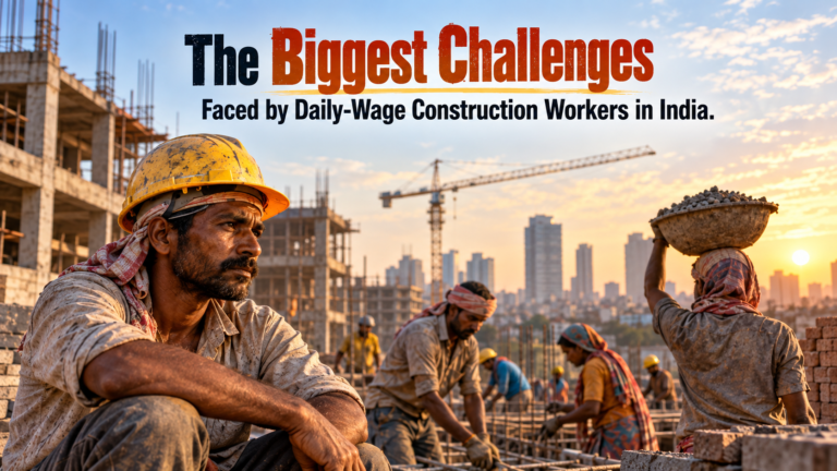 The Biggest Challenges Faced by Daily-Wage Construction Workers in India.